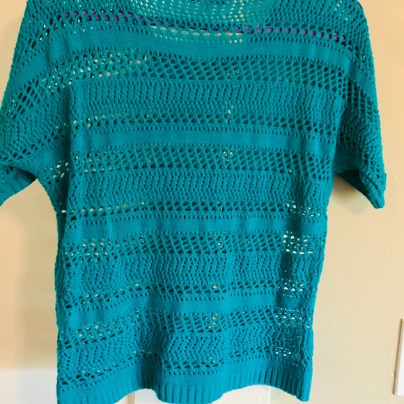 Francesca’s “Annabelle” Label Short Sleeve Sweater - Picture 6 of 7